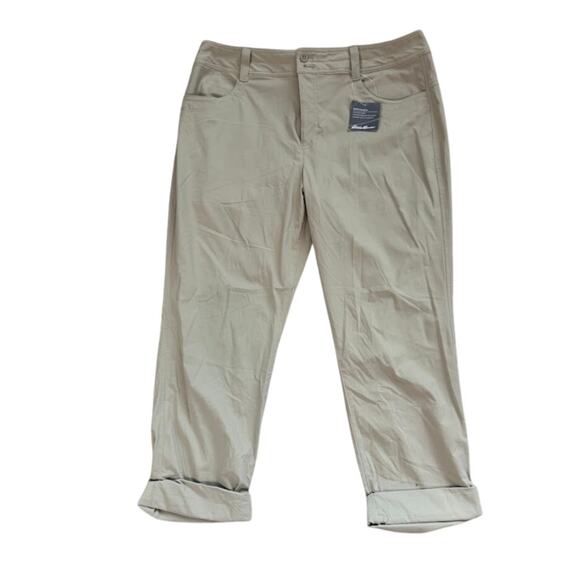 Eddie Bauer Women’s Sightscape Horizon Convertible Pants Size 14 Khaki Beige - Picture 1 of 5